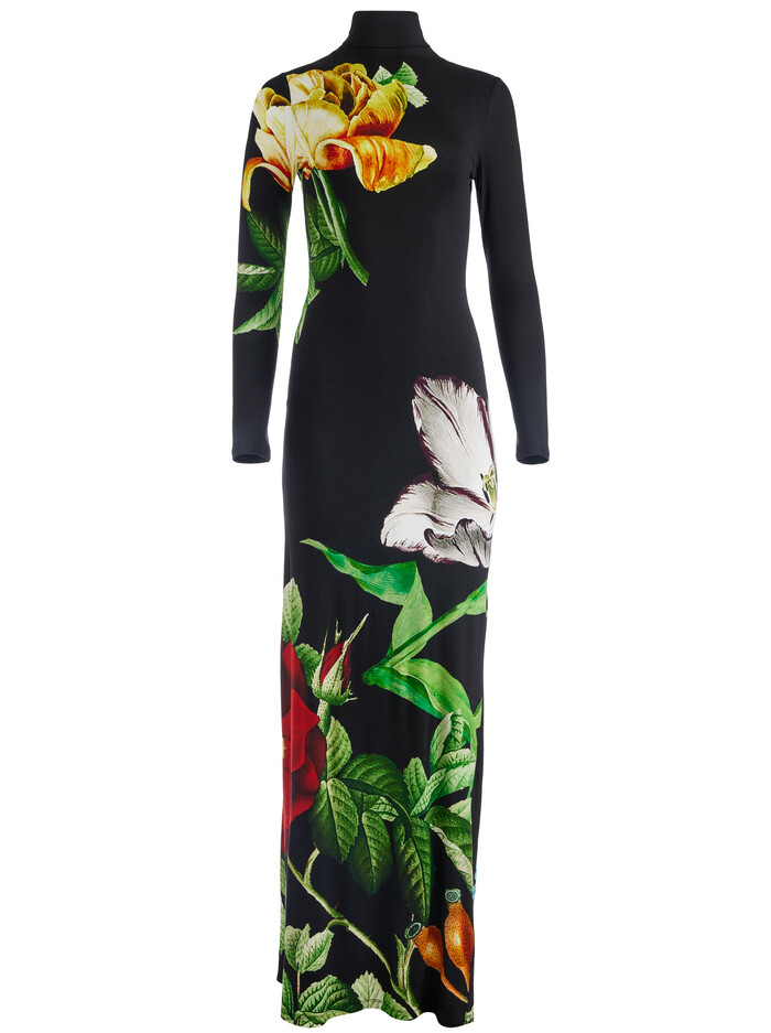 DELORA FITTED LONG SLEEVE MAXI DRESS - ATRIUM FLORAL LG image 5