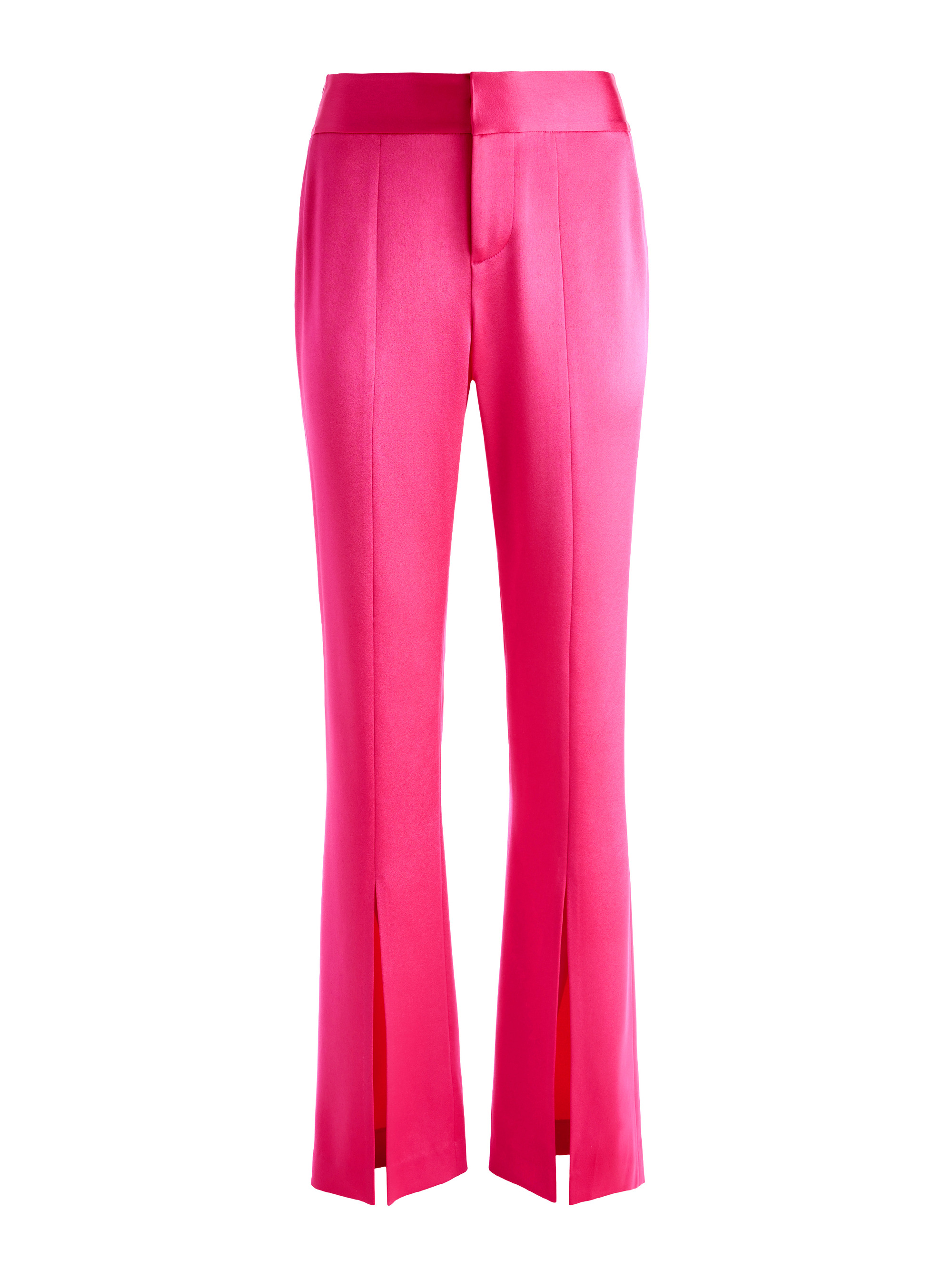 JODY HIGH WAISTED FRONT SLIT PANT - CANDY - Alice And Olivia