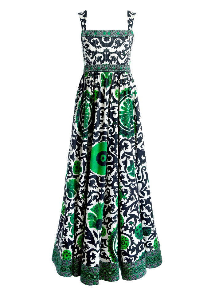 GUINEVERE MAXI DRESS - MONARCH LIGHT EMERALD LARGE image 5 - Alice And Olivia
