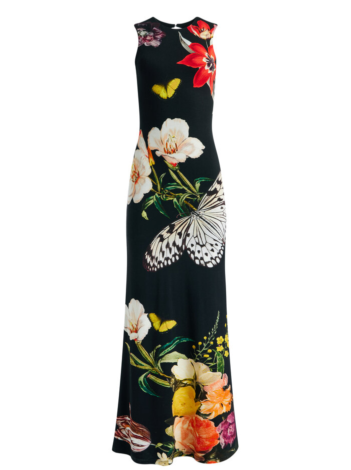 DELORA OPEN BACK MAXI DRESS - ESSENTIAL FLORAL image 5 - Alice And Olivia