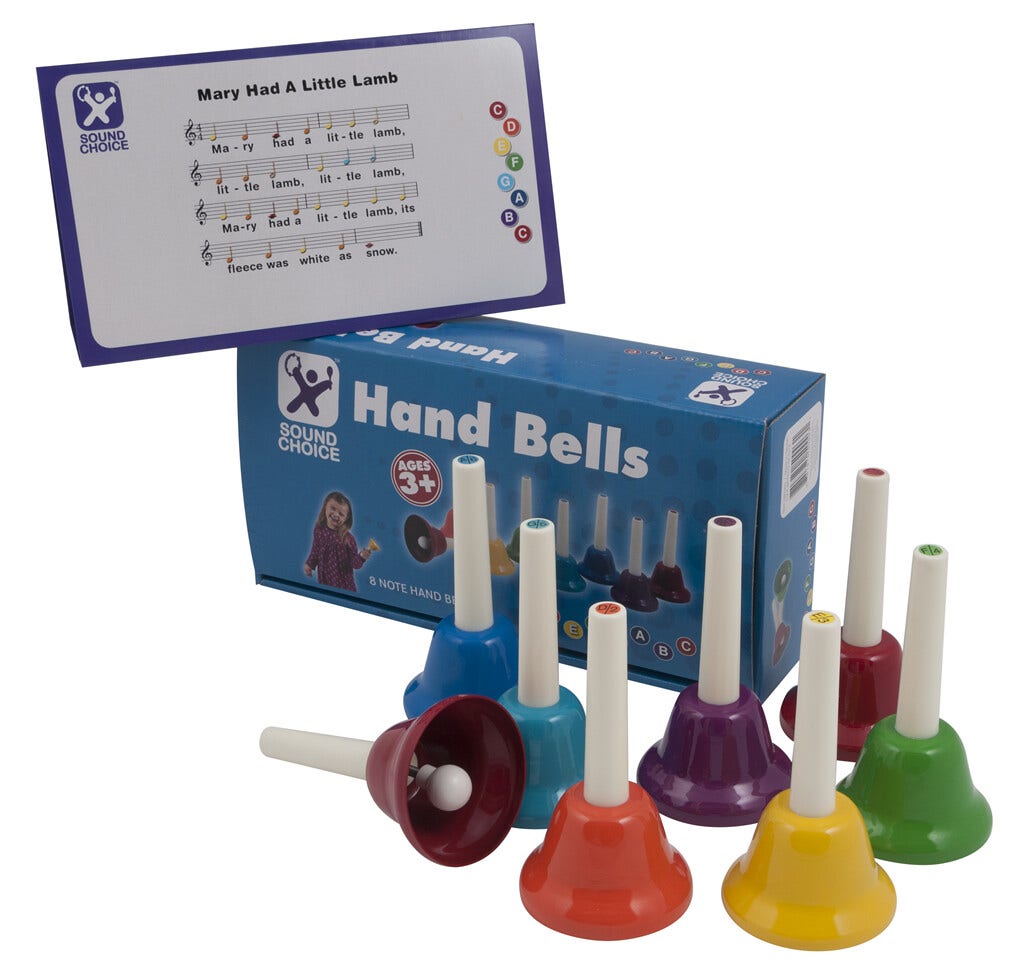 Handbells Set Preschool Handbells Colorful Note Handbells Set Hand ...