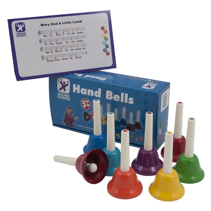 Image Handbedlls Handbells Set Preschool Handbells Colorful Note Handbells Set Hand ...