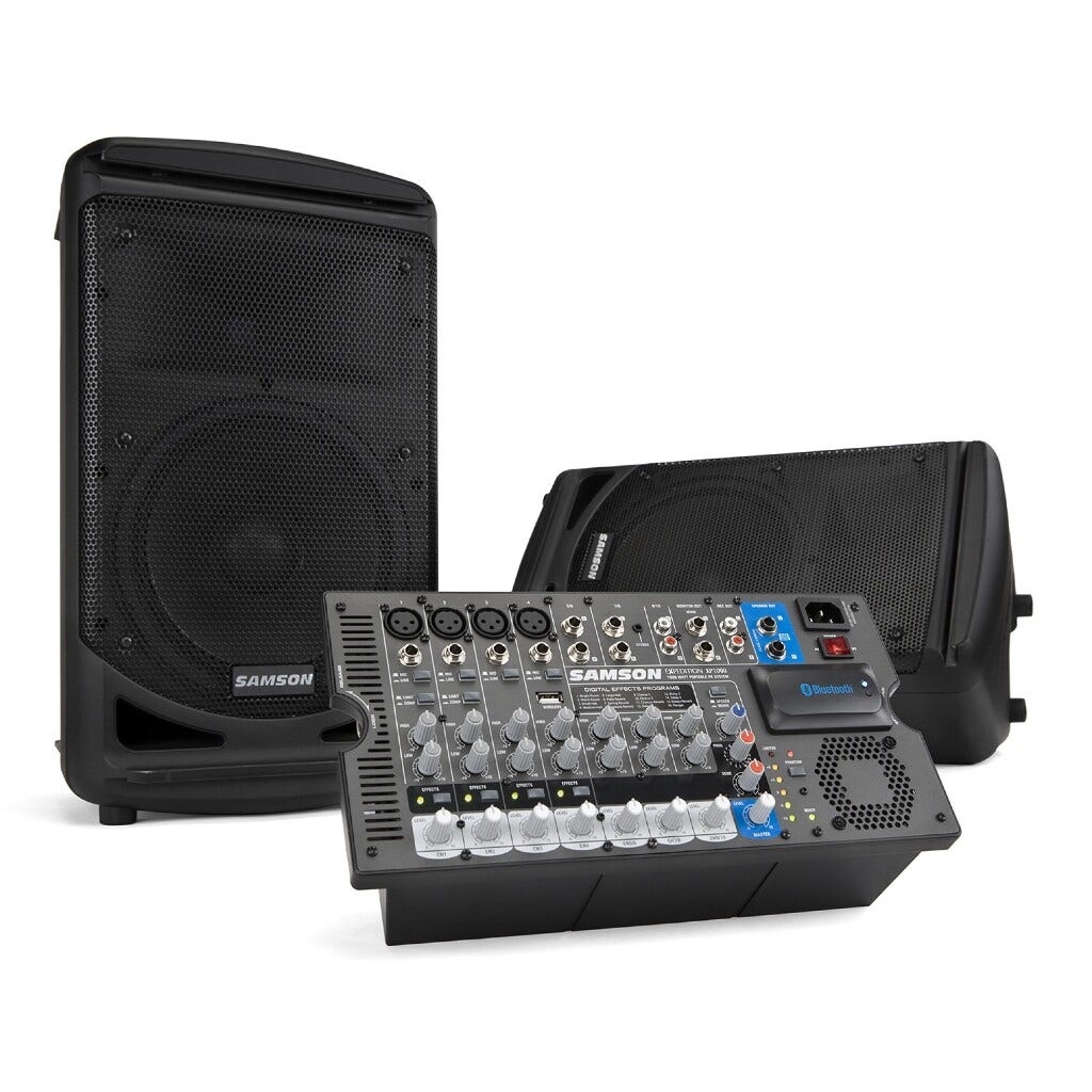Samson XP300 Portable PA System with 6-Channel Mixer - 300W Sound