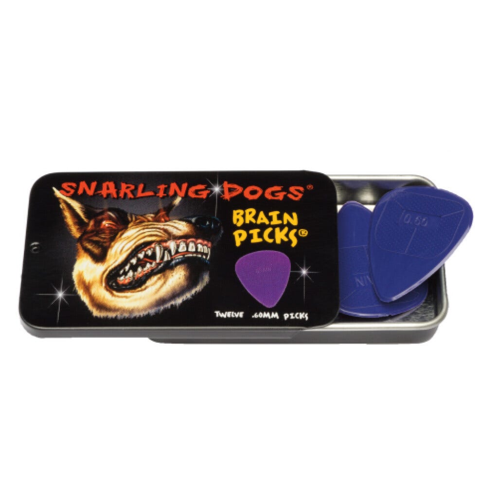 Snarling Dog Brain Picks 12pk .88mm Black - Order Now!