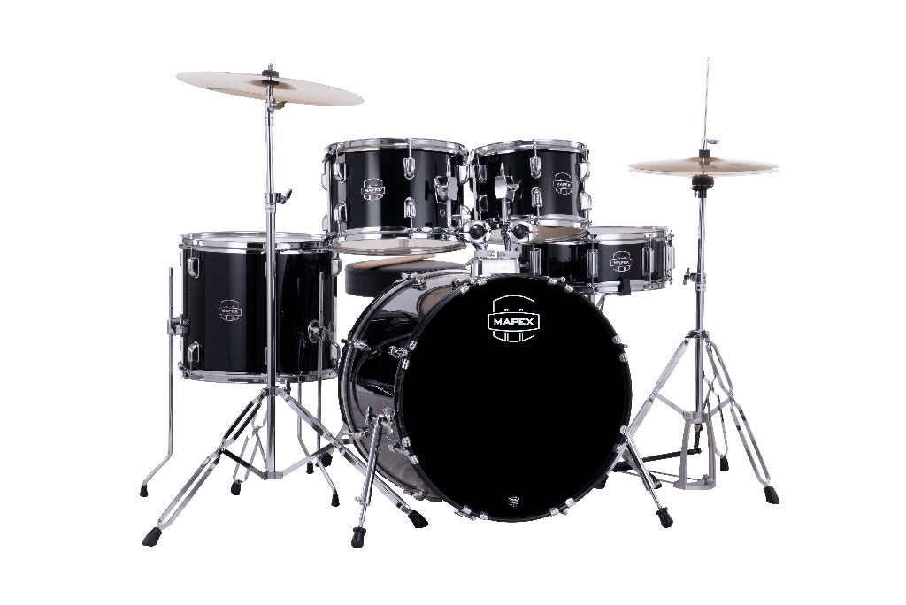 Mapex Comet CM5044FTCDK Complete Drumset in Dark Black - Shop Now!