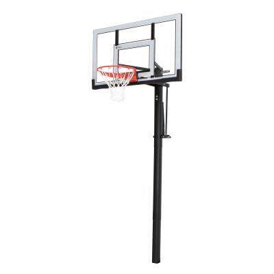 54-Inch Acrylic Lifetime Adjustable In-Ground Basketball Hoop 