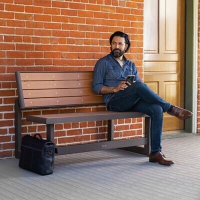 Man Over Bench Sitting Man On Bench