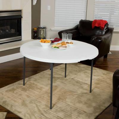 Lifetime 48 Inch Round Fold In Half, Round Folding Table 48