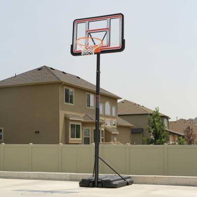 Lifetime 1269 Pro Court Height Adjustable Portable Basketball System 44 Inch Backboard 