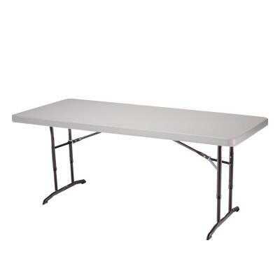 Lifetime 6 Foot Folding Table Flash, 6 Foot Fold In Half Adjustable Height Table