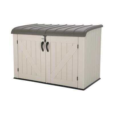 Garden Storage Box Utility Chest Shed Plastic Large Outdoor Garden Hinged Lid 