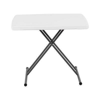 New Lifetime Personal Folding Table 28240 Almond 30x20 Adjustable Height TV Tray 