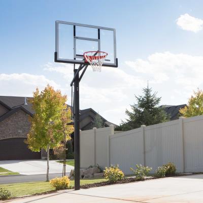 Ground Basketball Hoop 54 Inch Acrylic, Basketball Goal In Ground