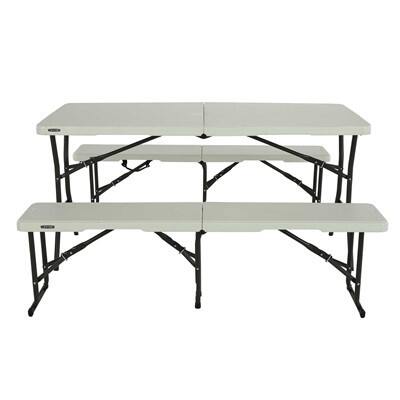 Light Commercial 80502 Lifetime 5-Foot Table and Bench Combo 