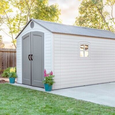 8 Ft X 15 Outdoor Storage Shed, Storage Sheds Plastic Containers Costco Uk