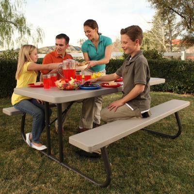 Lifetime Products 2119 6-Feet Folding Picnic Table