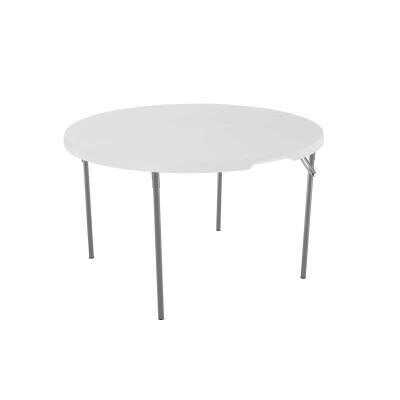 Lifetime 48 Inch Round Fold In Half, Fold In Half Round Table