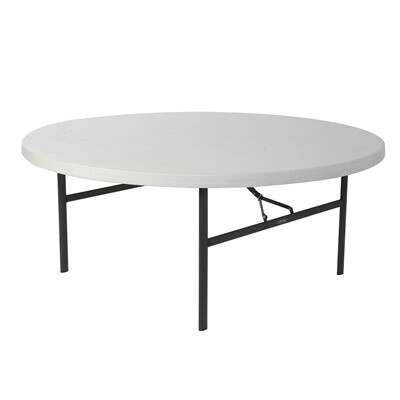 Lifetime 4 72 Inch Round Tables And, How Many Chairs Will Fit Around A 72 Round Table
