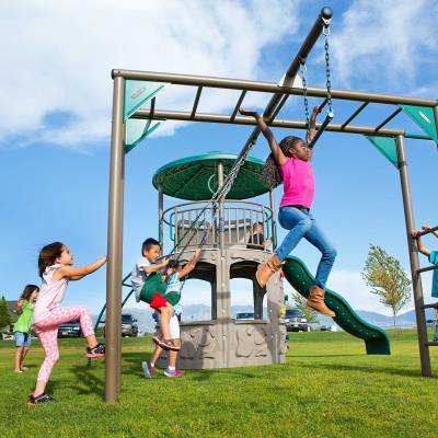 Lifetime Adventure Tower With Monkey Bars - Diy Playset Plans With Monkey Bars