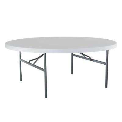 Lifetime 72 Inch Round Table Commercial, 72 Round Folding Table