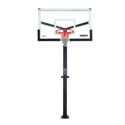 Basketball Hoop 60 Inch Tempered Glass, In Ground Basketball Hoop 60 Inch