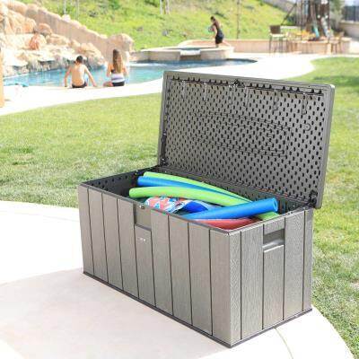 Lifetime Outdoor Storage Deck Box 150 Gallon - Costco Outdoor Patio Deck Storage Box Extra Large 24 In