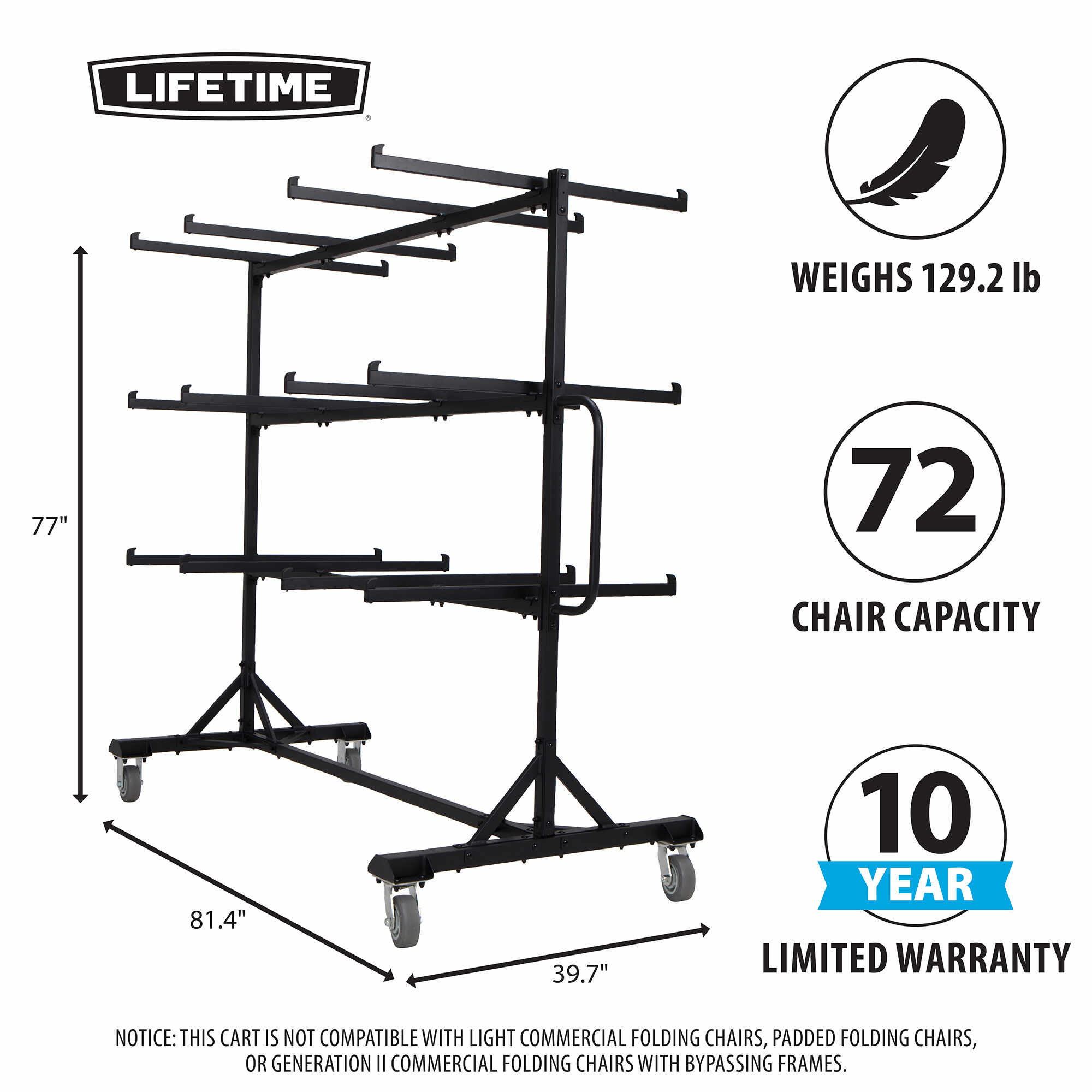 Lifetime Chair Cart