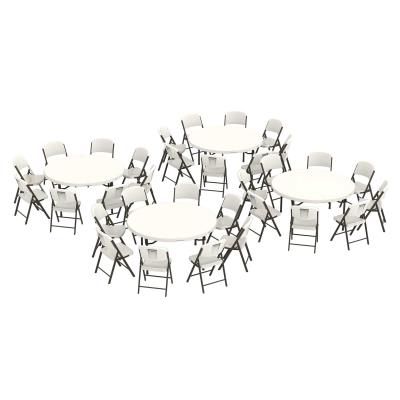 32 Chair Combo Commercial, Lifetime Round Tables And Chairs