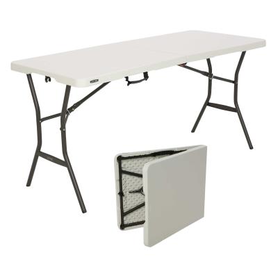 Lifetime 5' Essential Fold-in-Half Table Portable Folding Table Outdoor Picnic 