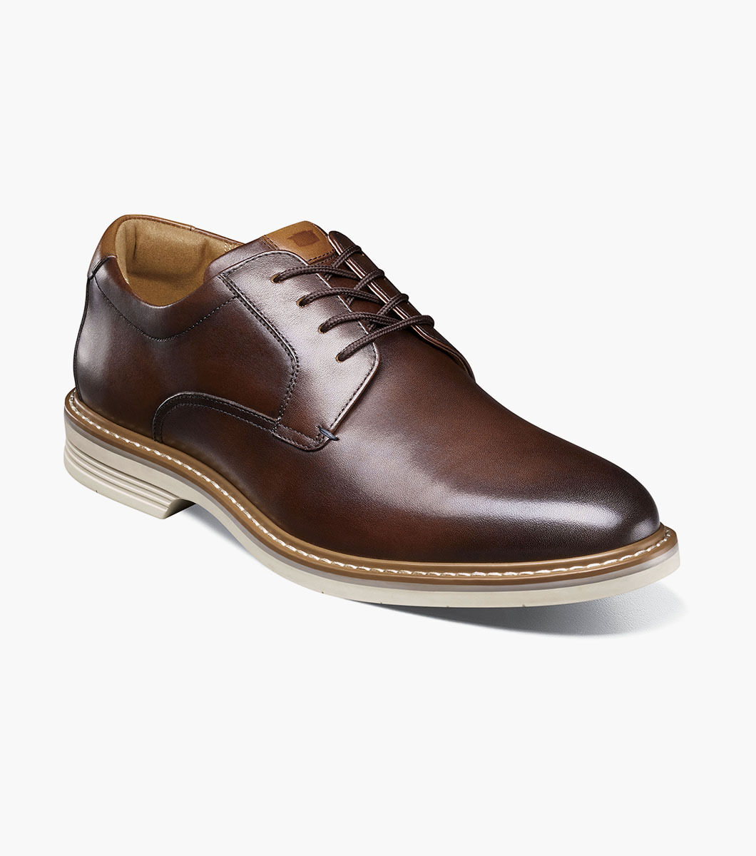 NEW FLORSHEIM men\'s norwalk plain toe oxford shoes in brown Florsheim 13369-215 NORWALK PLAIN TOE Oxford Shoes Brown CH  main image 2