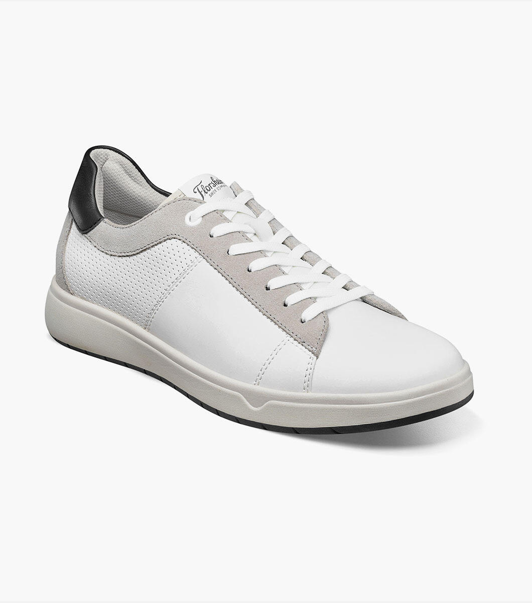 Florsheim Heist Lace To Toe Sneaker White Leather Comfort Shoes Men\'s Size 11.5 Amazon.com | Florsheim Monopoli Elastic Lace-to-Toe Sneaker  main image 3