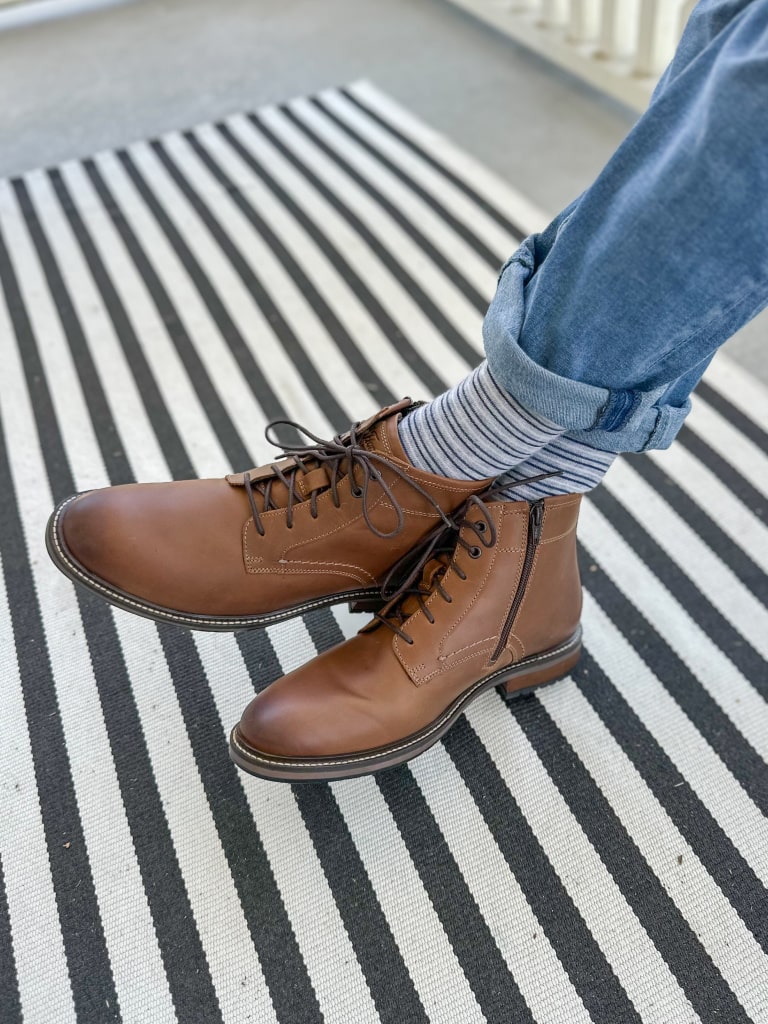 Forge Plain Toe Lace Up Boot All Mens Shoes | Florsheim.com display picture 1