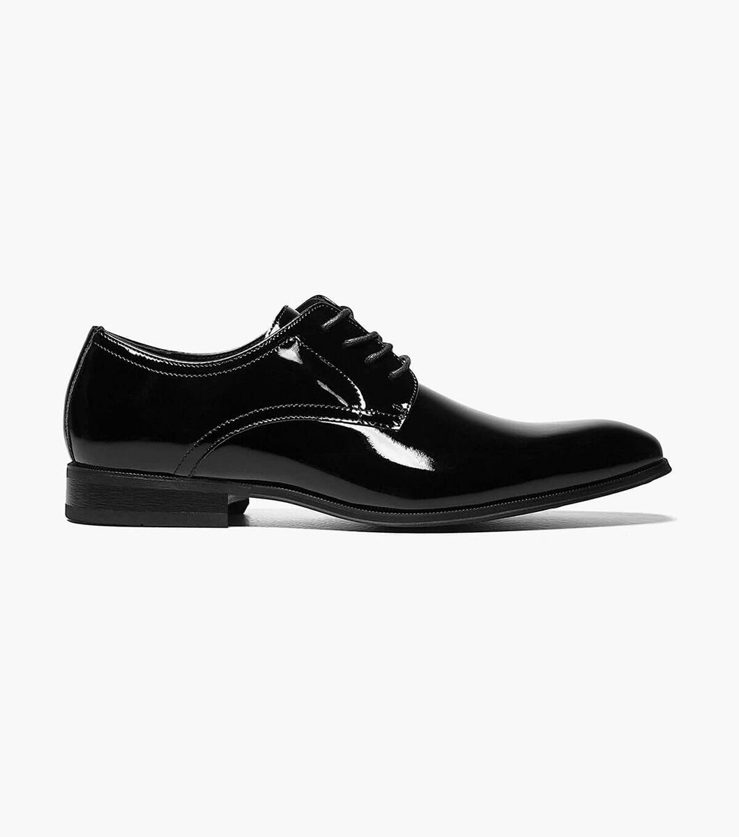 Florsheim TUX Mens Black Patent 14212-004 Lace Up Plain Oxford Shoes
