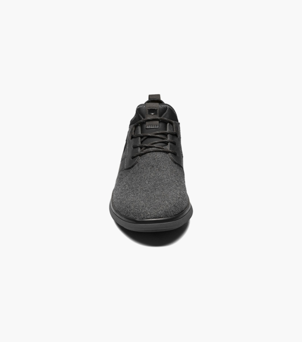 Venture Wool Plain Toe Lace Up Sneaker Men's Casual Shoes 