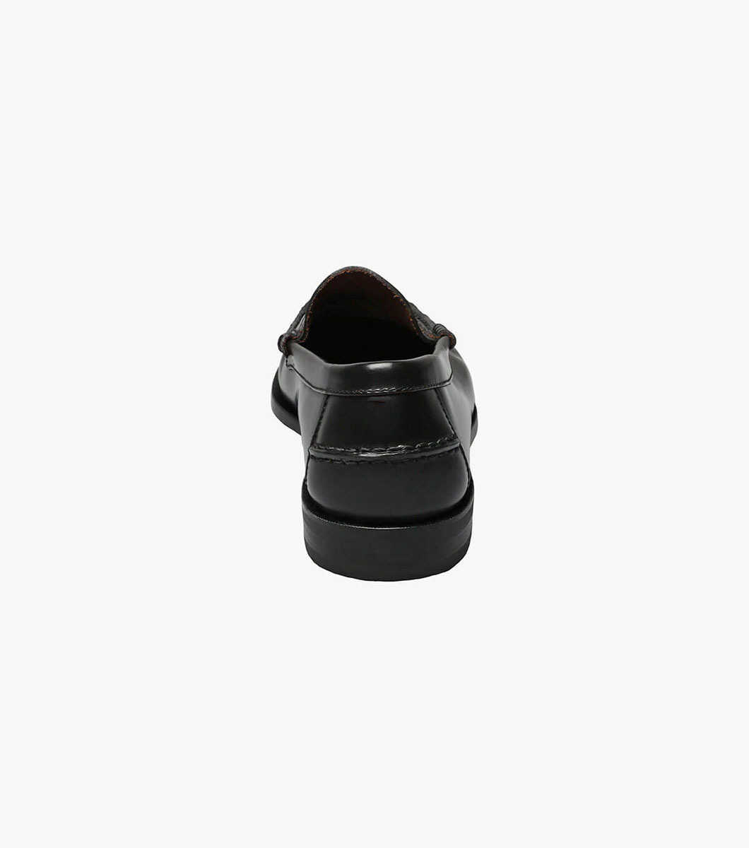 Florsheim Men's Berkley Moc Toe Penny Loafer Shoes Black 17058-01 