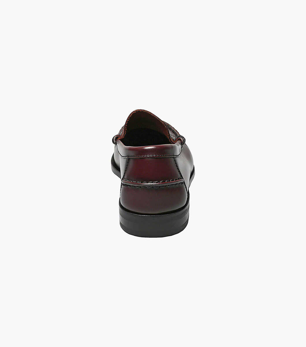 Florsheim Men's Berkley Moc Toe Penny Loafer Shoes Black 17058-01 