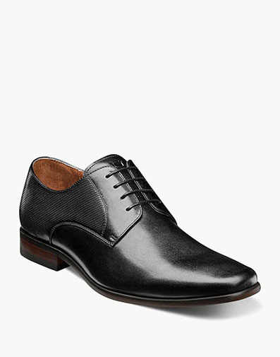Florsheim Postino Men's Plain Teo Oxford Black Leather Dress Shoes 15150-001 