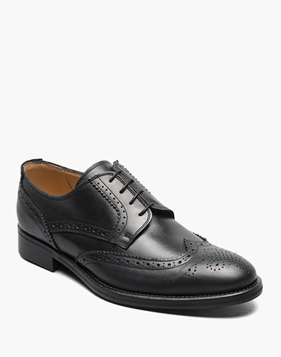 Men Black Laced Oxford Leather Corporate Shoe | CartRollers ﻿Online  Marketplace Shopping Store In Lagos Nigeria