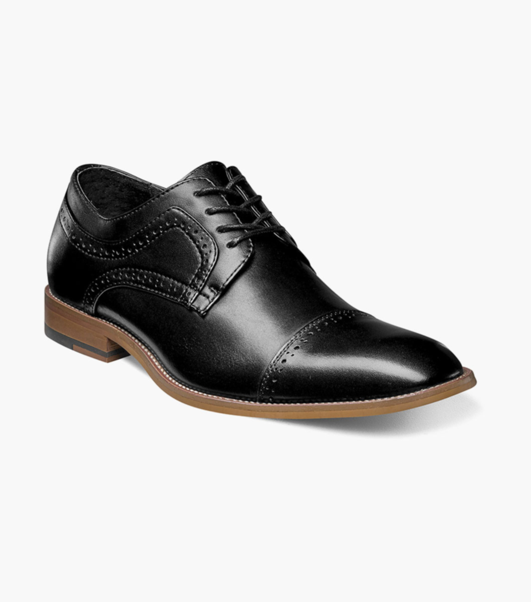 WILLY ADAMS Oxfords-Shoes Mens Leather Black