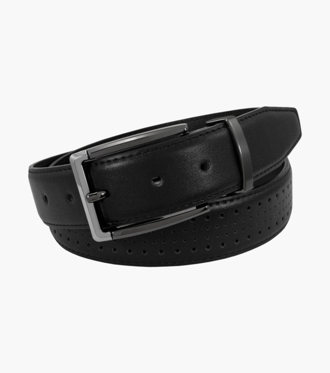 Pacer Perf Leather Belt Men display picture 1