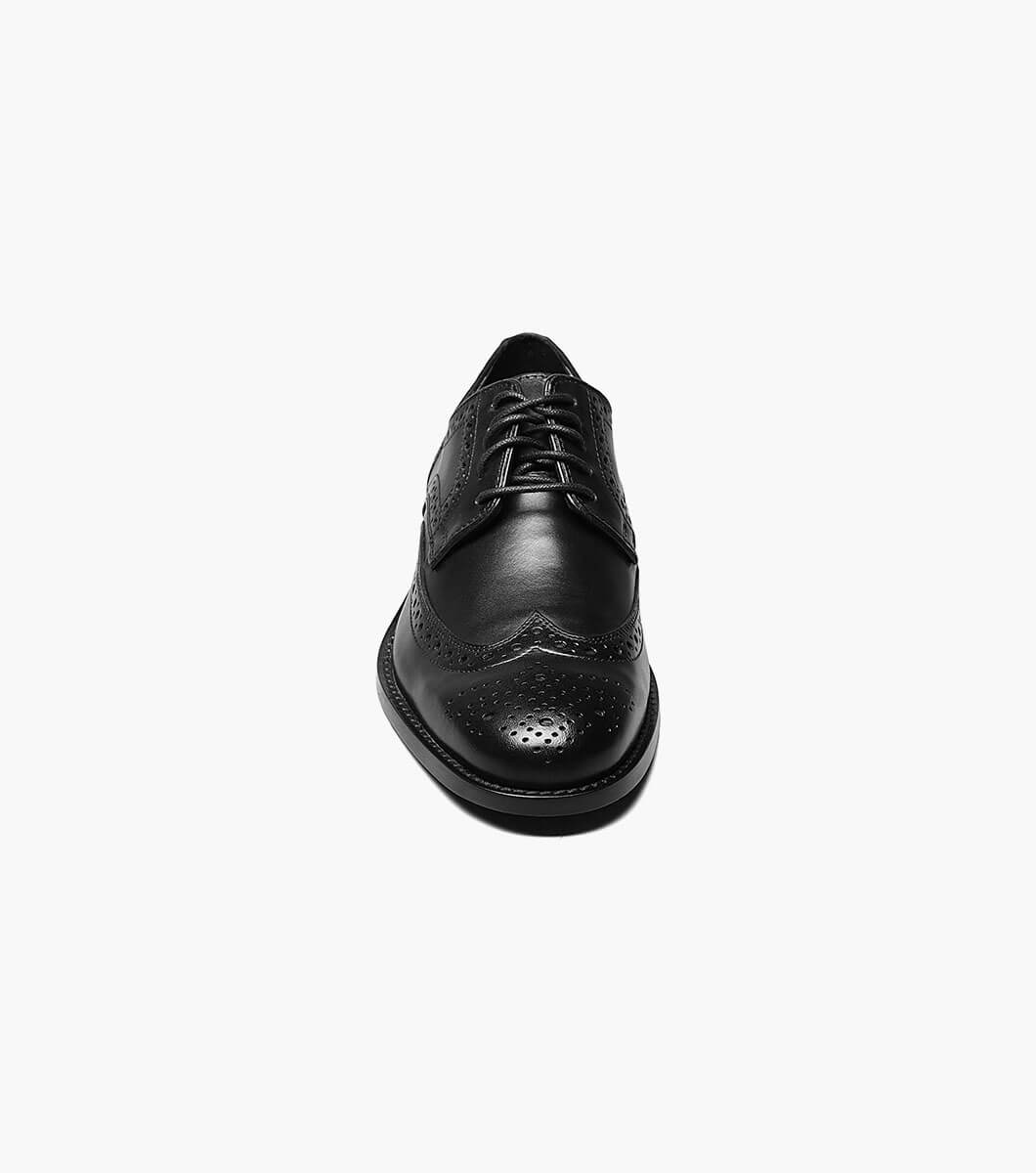 Nunn Bush Men's Wing tip oxford Black leather Shoes 84525-001 