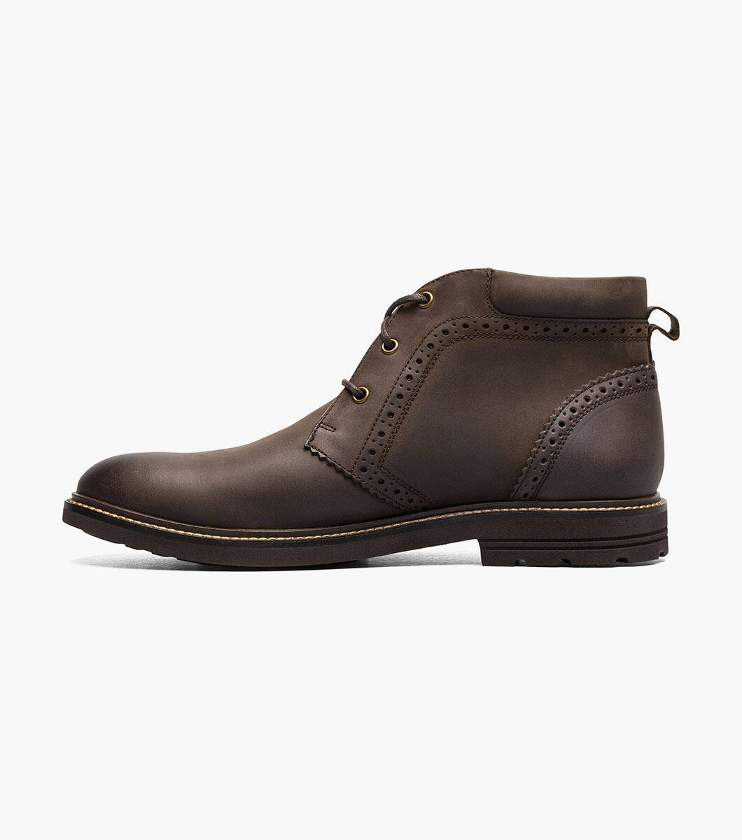 Nunn Bush Mens Ozark Brown Leather Lace Up Lightweight Chukka Ankle Boots Size 9 Amazon.com | Nunn Bush Men main image 4