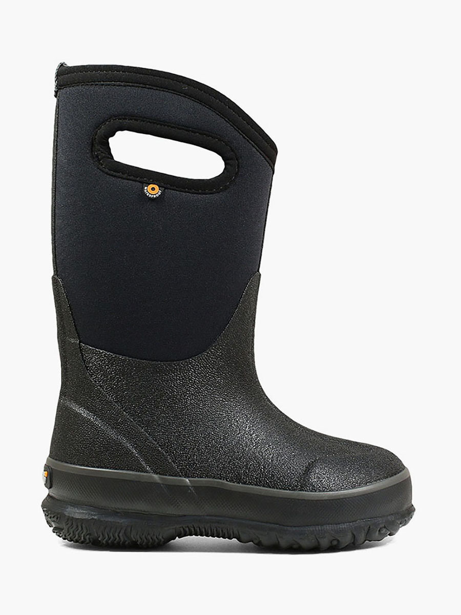 Bogs Kids' Boots Classic Black Handles Winter Black Size 1 