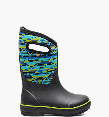 BOGS Boys Neo-Classic Spot Stripes Waterproof Winter Boot 