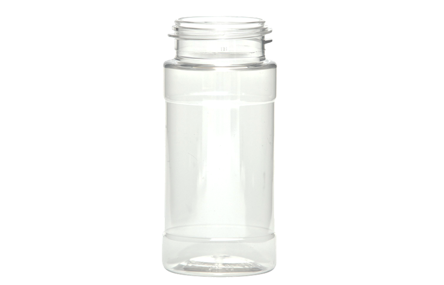 4 oz Clear Glass Spice Jar (White PP Cap)