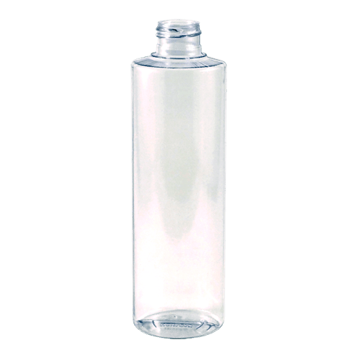 8 oz Clear PET Plastic Cylinder Bottle 24-410 Neck Finish