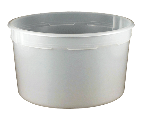 large round plastic buckets