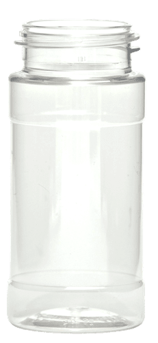 4 oz Clear PET Spice Bottles (BULK), Caps NOT Included