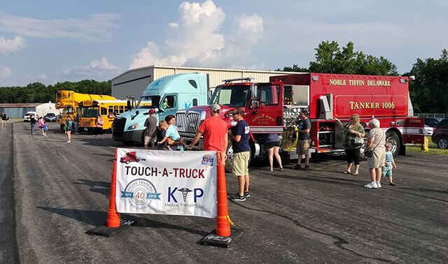 Keller Trucking Semi Truck at the United Way Touch-a-Truck event in 2018