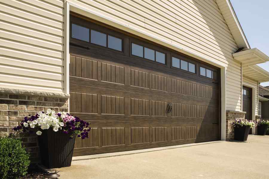 Garage Doors With Wood Grain Finishes, Garage Doors Mission Style